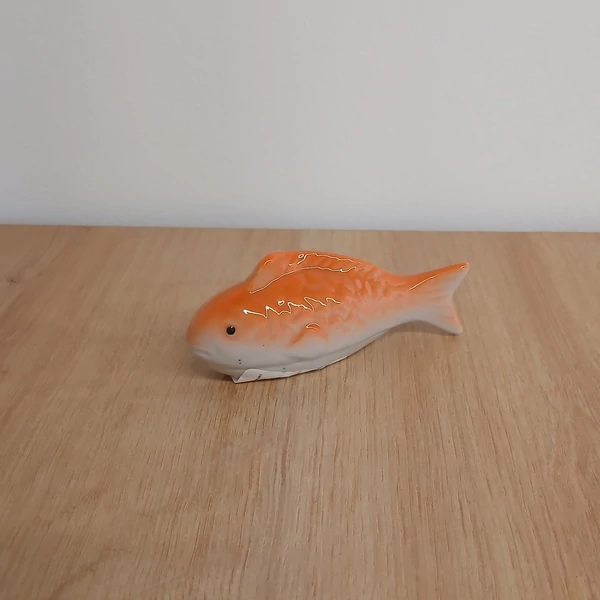 Hal dekoráció PORCELÁN ARANY HAL