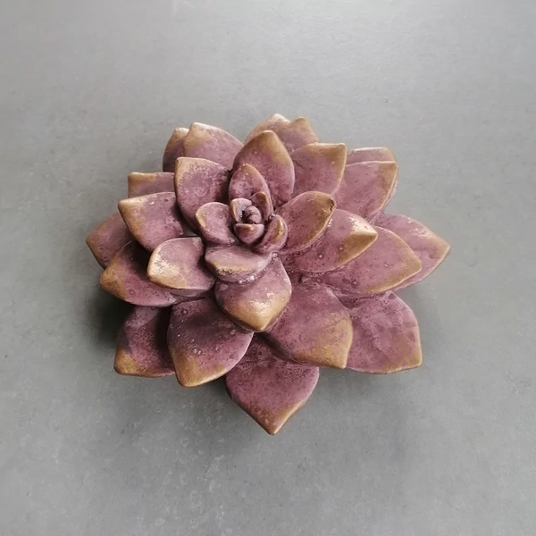 Dekoráció PTMD DEVERLY PINK CEMENT VIRÁG 732265